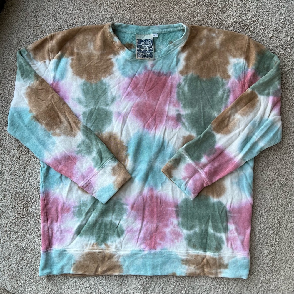 Jungmaven kaleidoscope tagoe sweatshirt mountain sunrise size XL EUC
